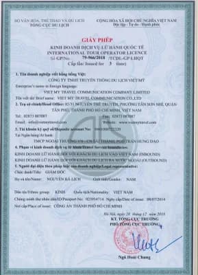 Giấy phép lữ hành quốc tế VNEXTRAVEL